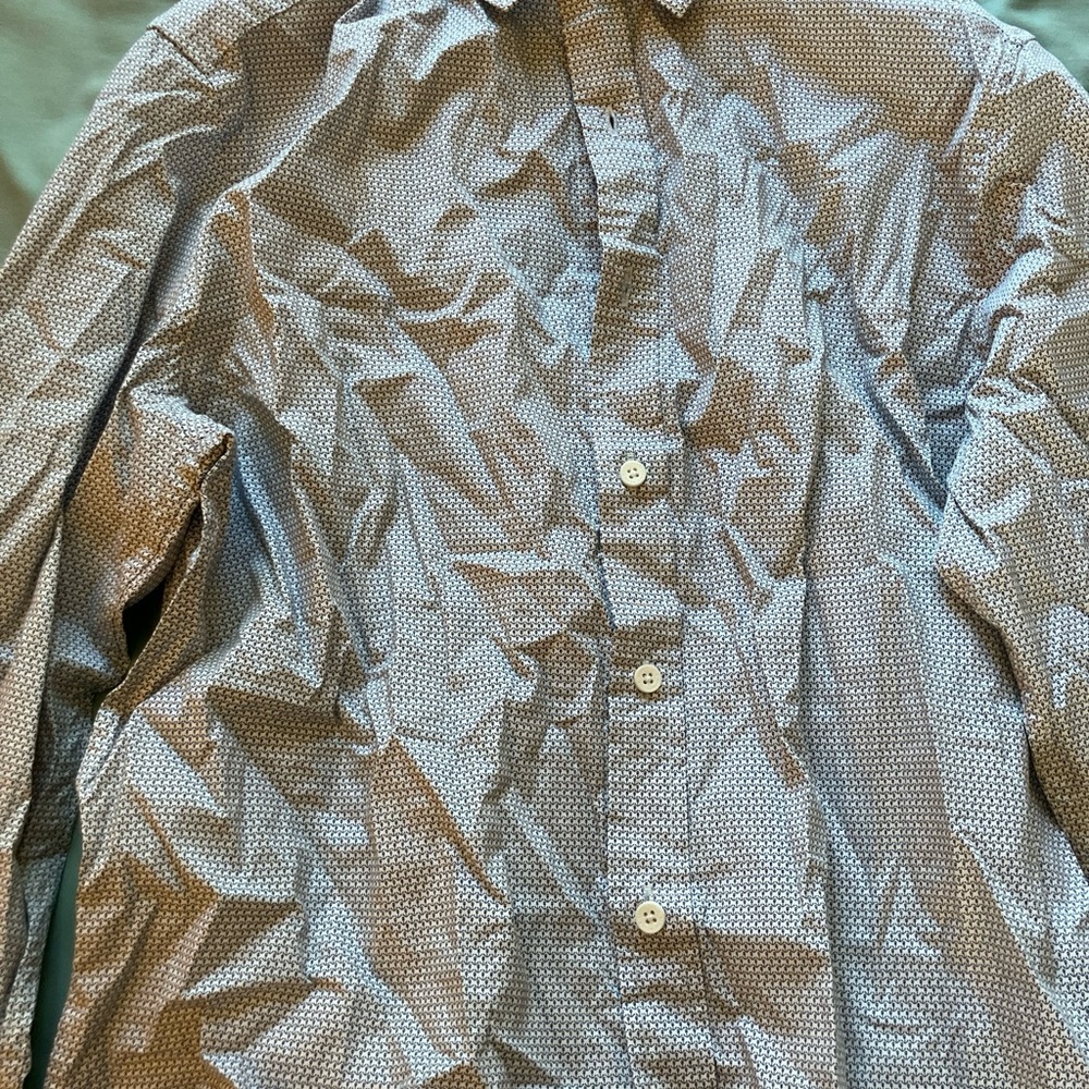 Kenneth Cole Gray Lightweight Shirt Medium